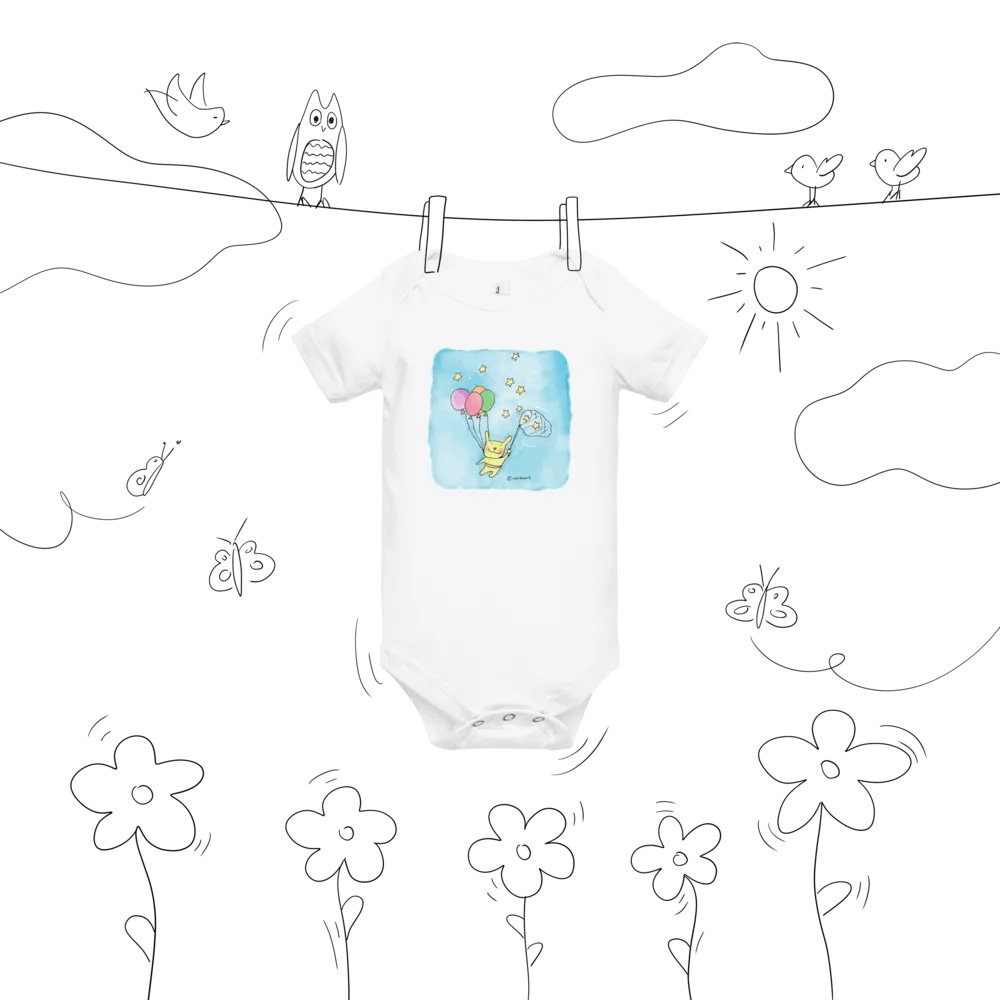 Starry Bunny Baby Onesie product image (9)