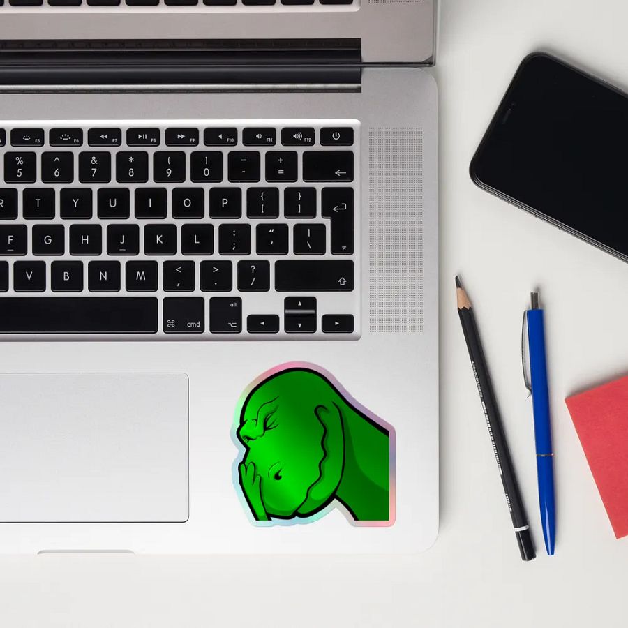 Vella Face palm Holo Sticker product image (12)
