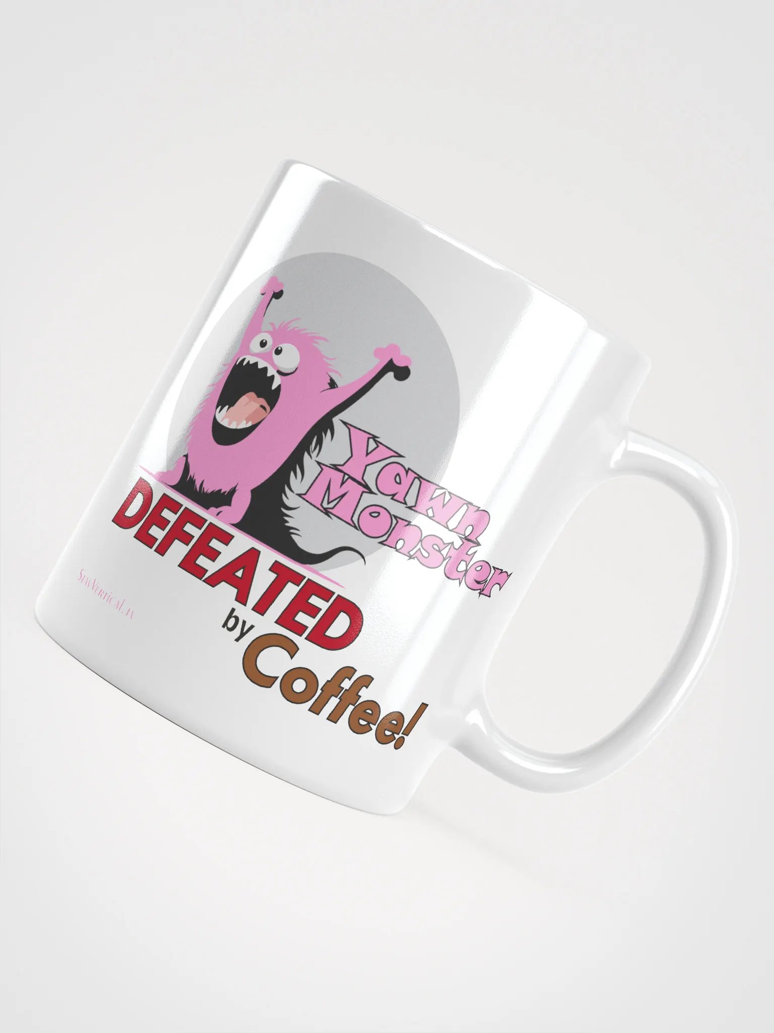 Pink Yawn Monster Coffee Cup product image (4)