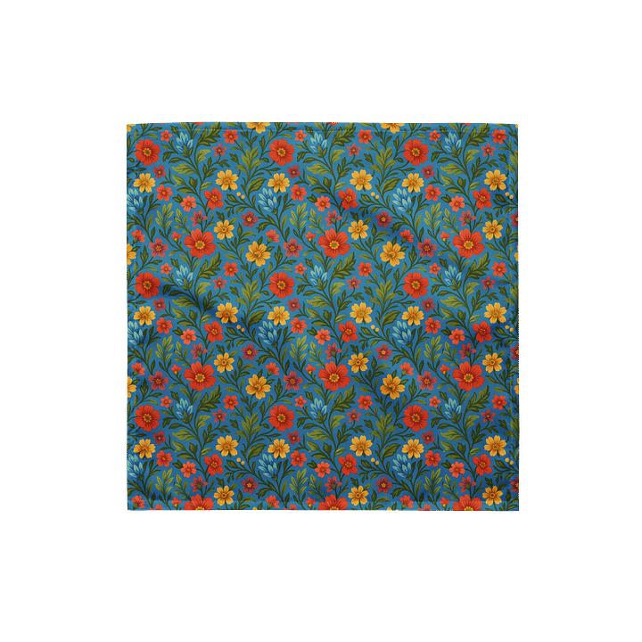 Cottagecore Wildflower Bandana With Vintage Garden Aesthetic product image (1)
