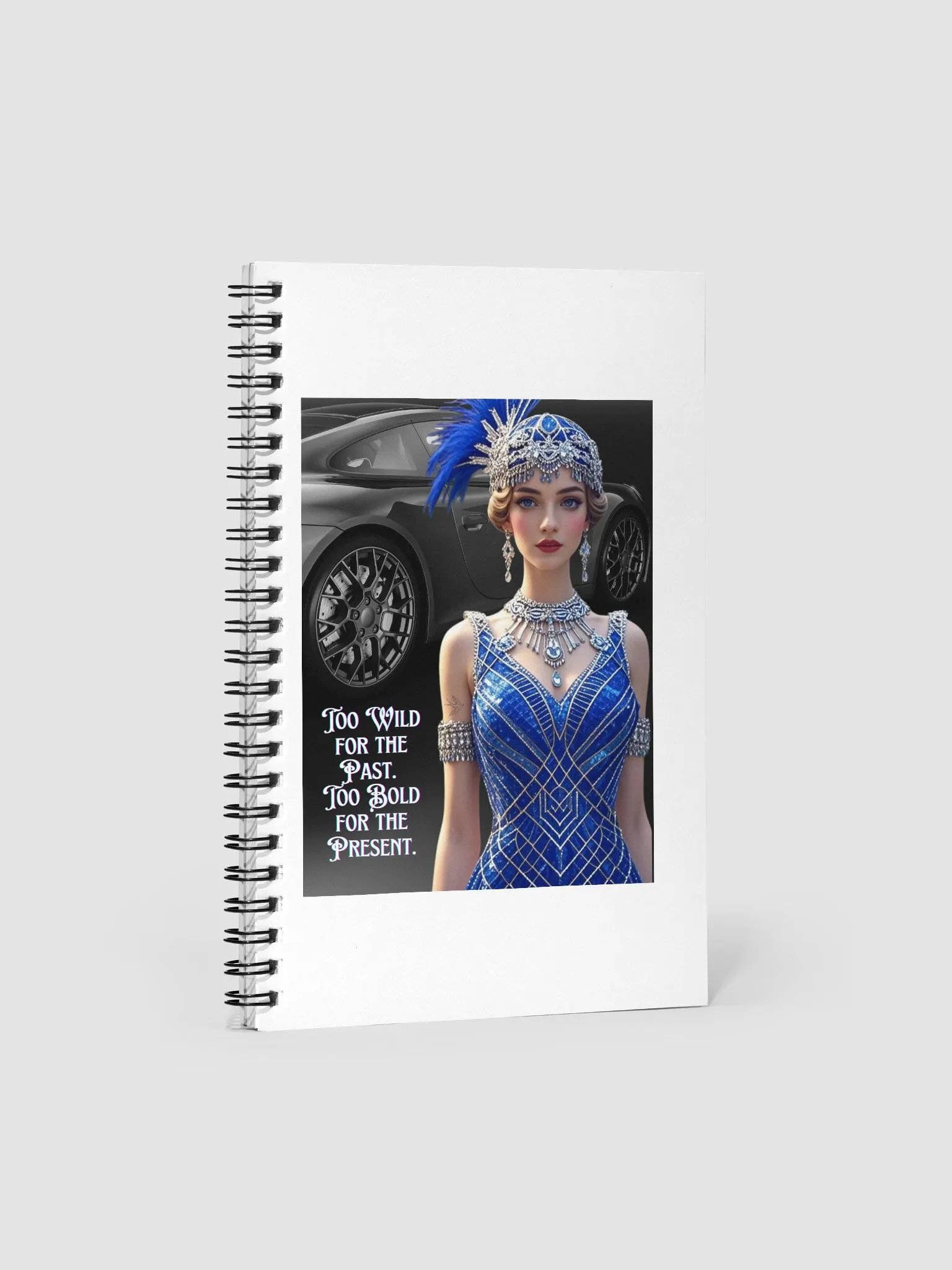 1920s Inspired Notebook Printed Front and Back Covers - 140 Page Notebook product image (1)