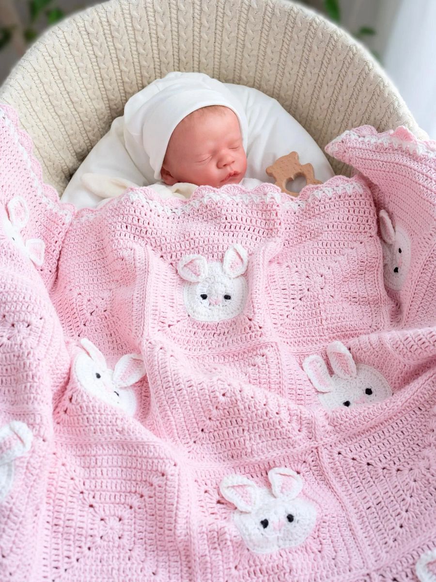Crochet Pattern: Bunny Baby Blanket product image (5)