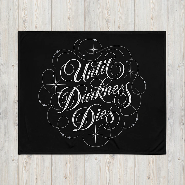 Until Darkness Dies (swirls design) Throw Blanket product image (1)