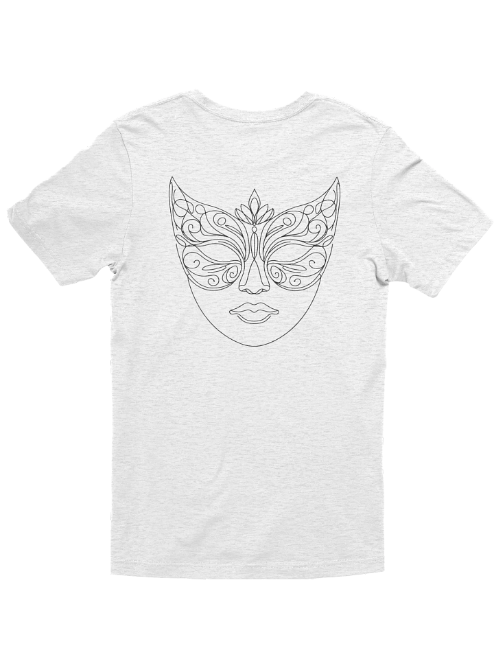 Mystique Masquerade Line Art Mask Tee product image (14)