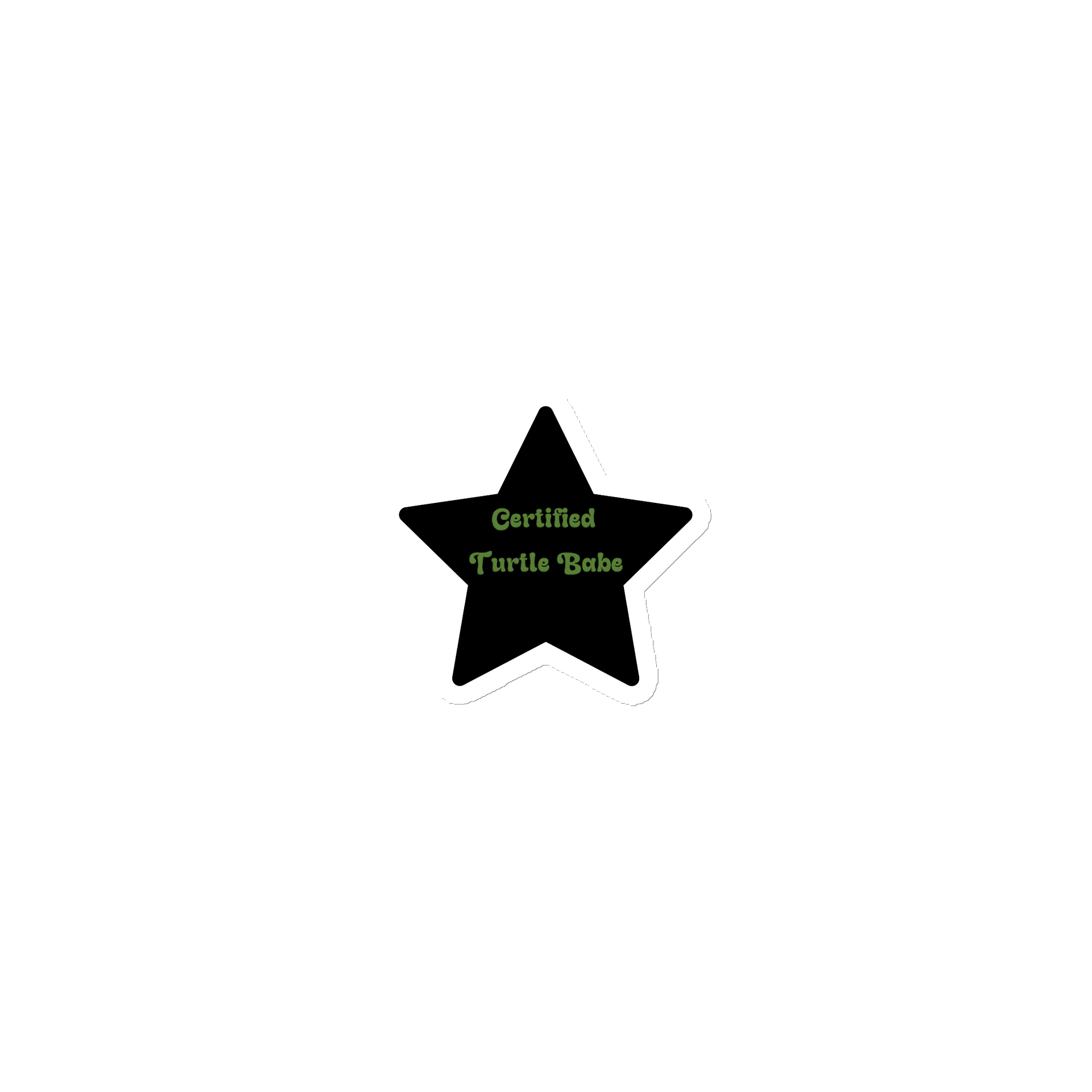 "Certified Turtle Babe" Star Magnet product image (2)