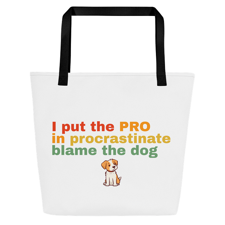 No Procrastination Pro All-Over Tote Bag product image (1)
