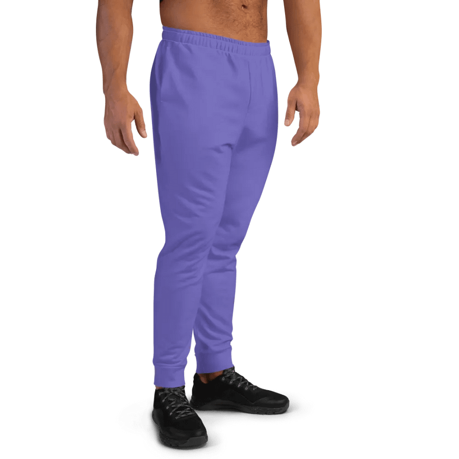 Plain Purple Light Summer Recycled Polyester Premium Men's Joggers by Treasure Pie product image (3)
