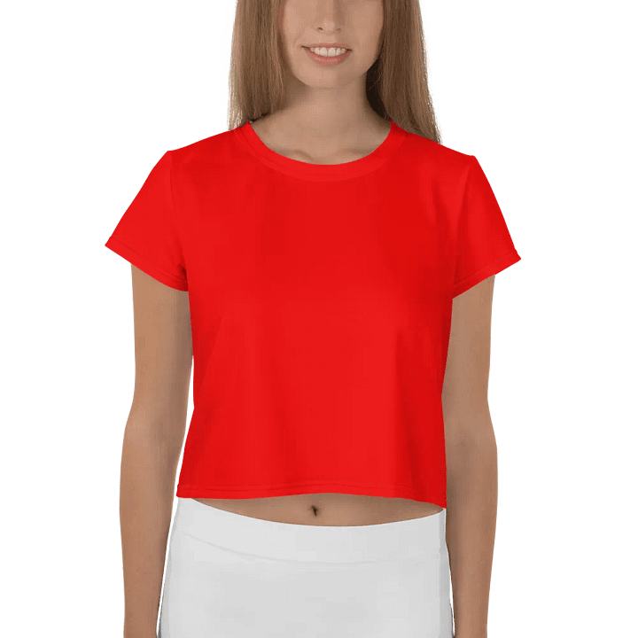 Women's Red Crop T-Shirt product image (1)