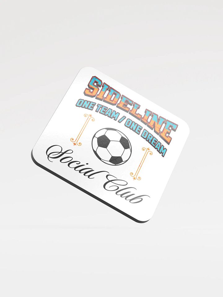 Sideline One Team One Dream Social Club Soccer Cork Coaster Set product image (2)