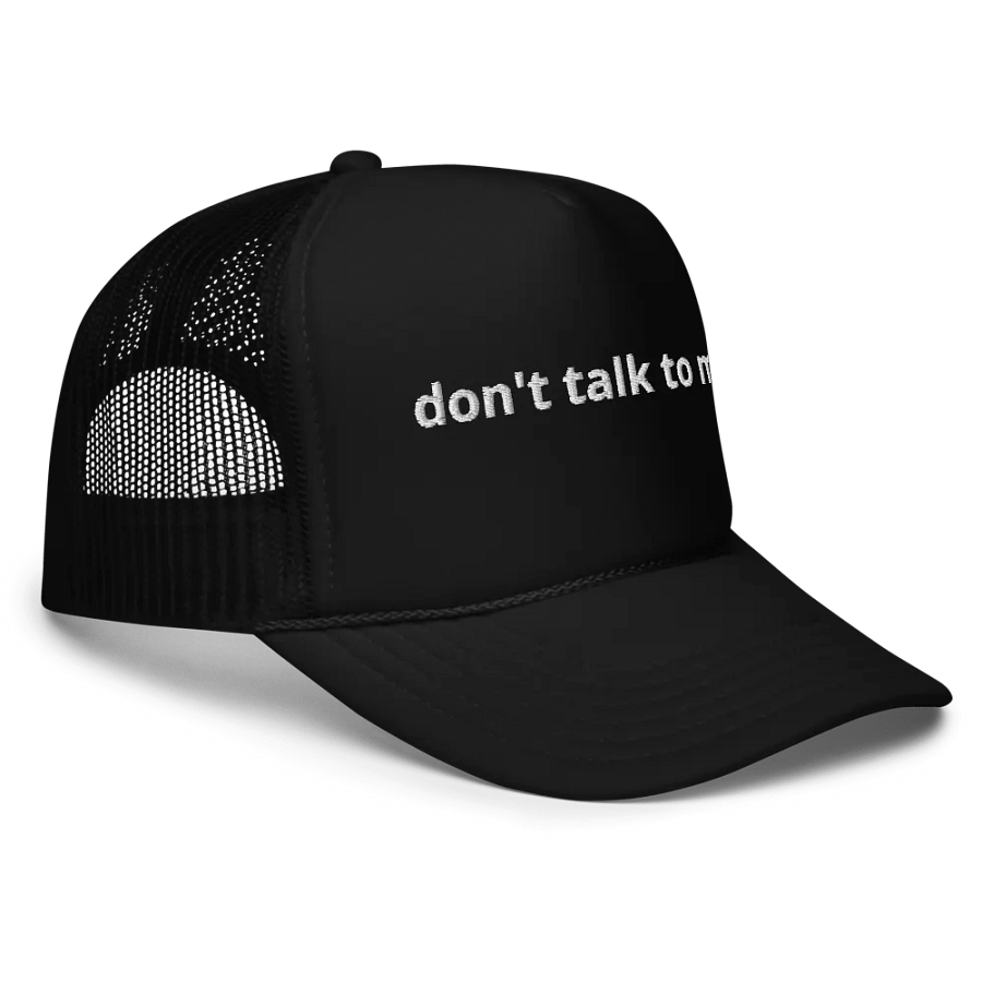 don't talk to me - Funny Embroidered Hat Trucker Cap product image (5)