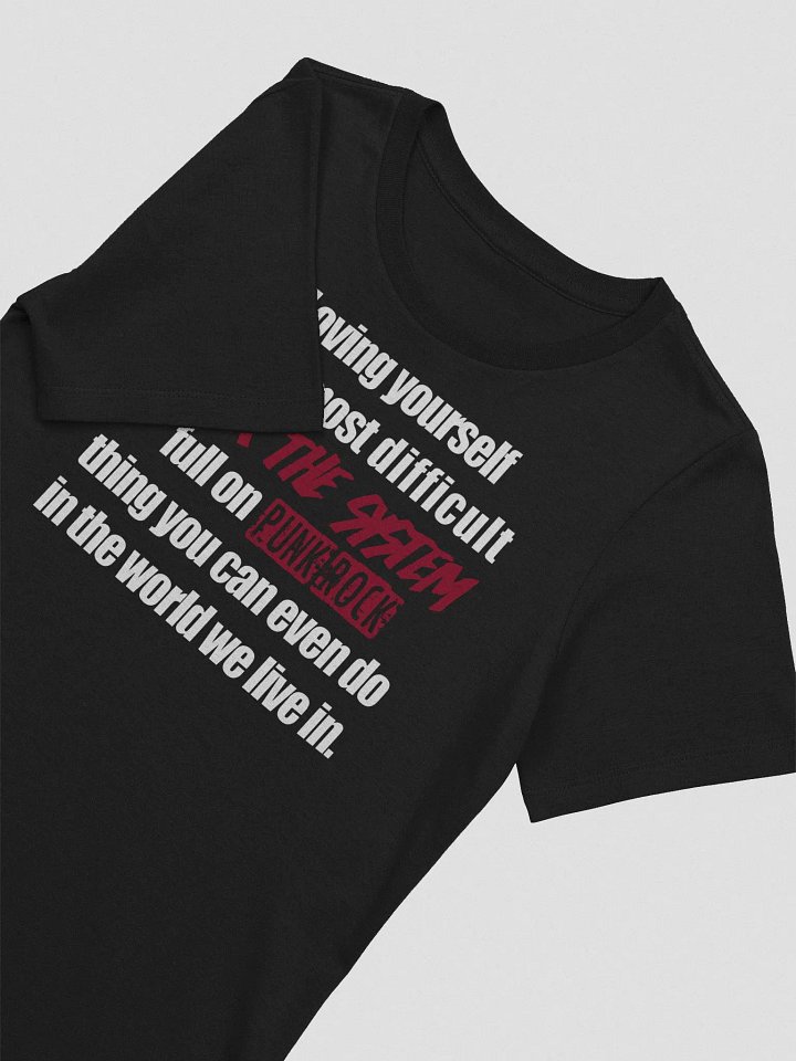 Loving Yourself Fitted Shirt (White and Red) product image (7)