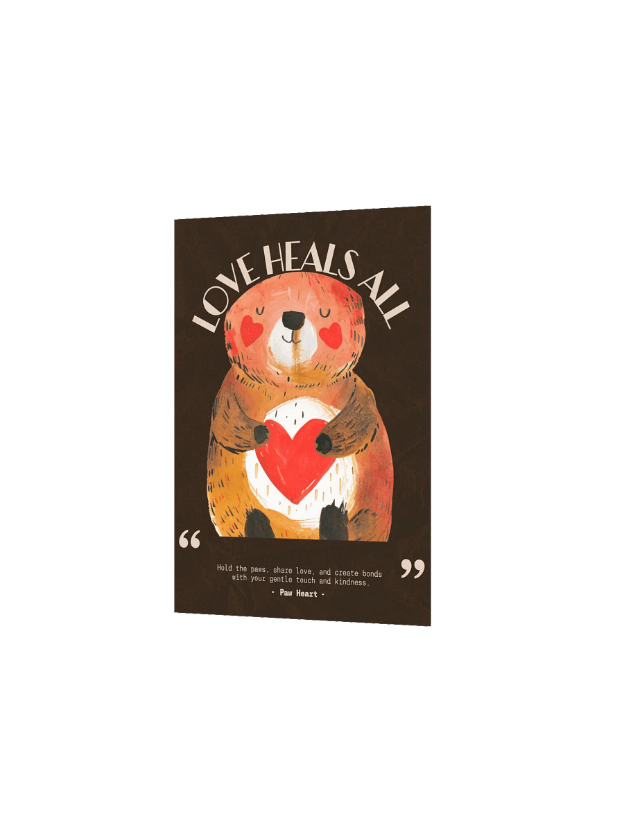 Paw Heart Love Heals All Poster product image (19)