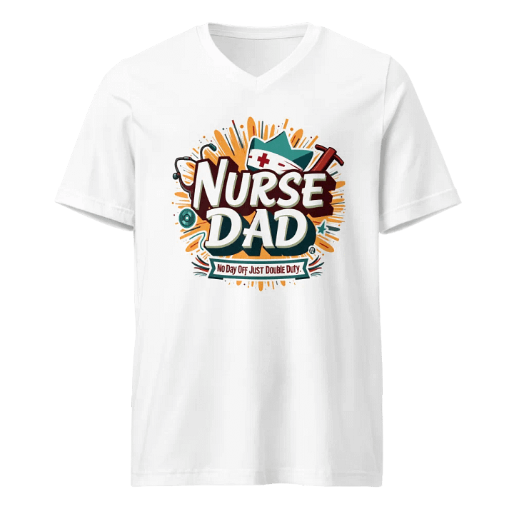 Nurse Dad Double Duty V-Neck Tee product image (1)