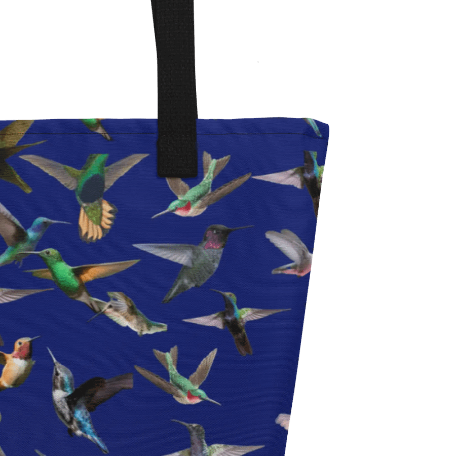 dark blue hummingbird design Tote for stylish moms daughters friends product image (9)