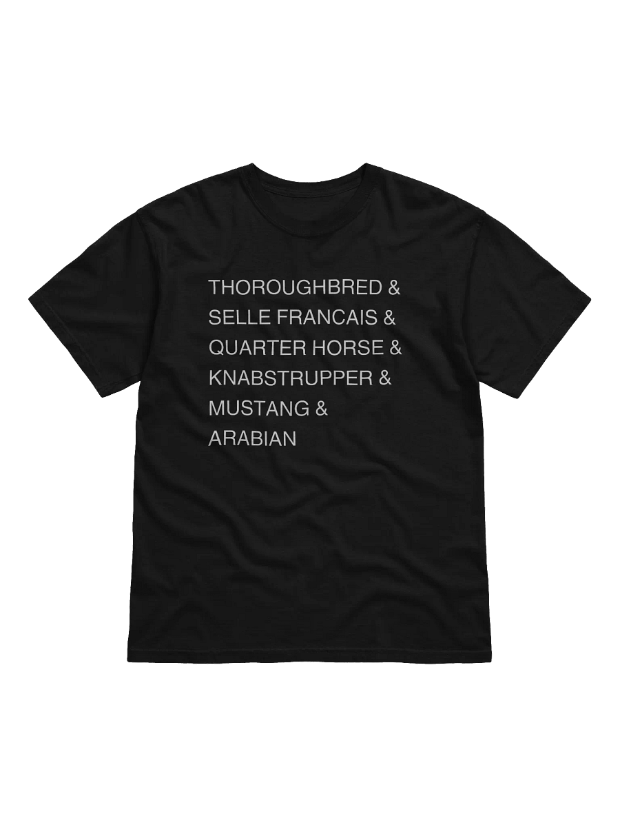 Favorite Horse Breeds List Tee product image (2)