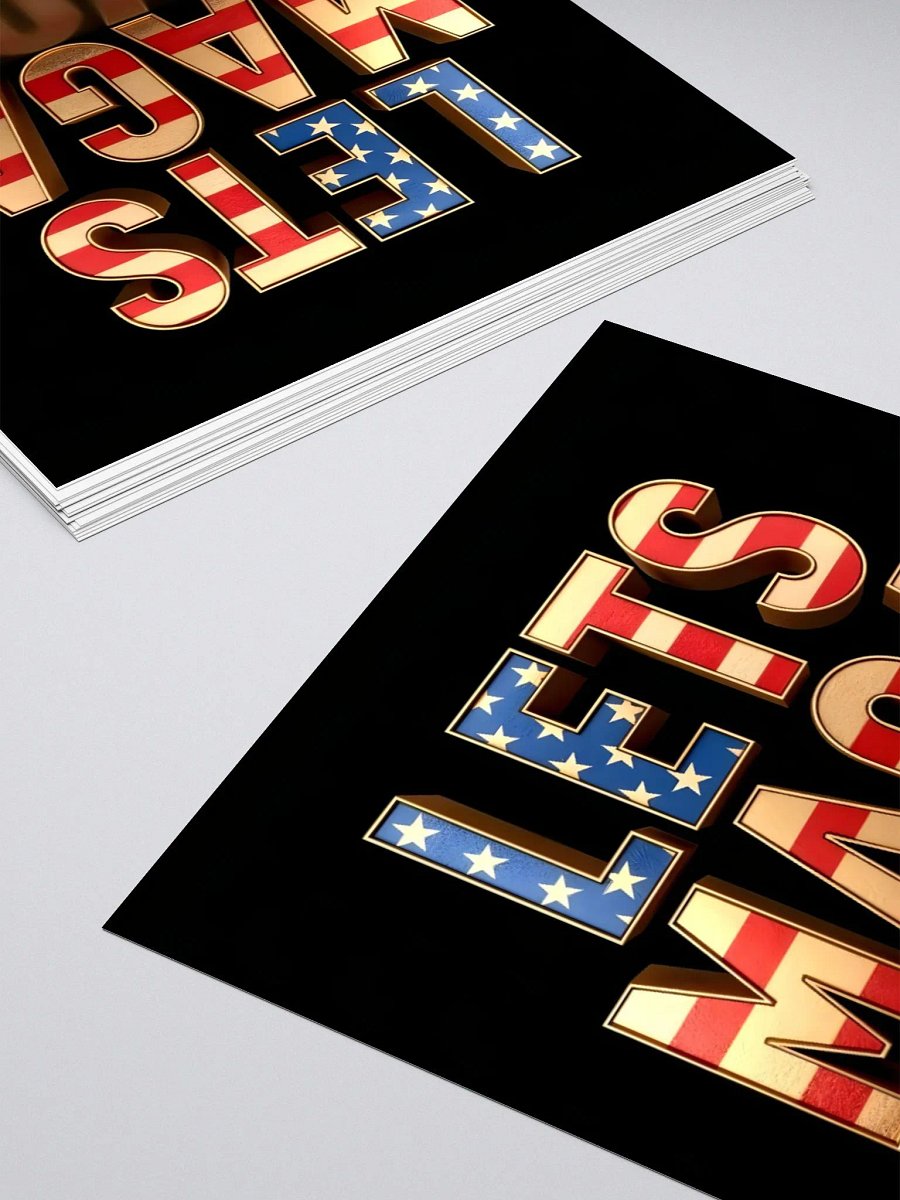 Patriotic LETS MAGA Vinyl Stickers product image (12)