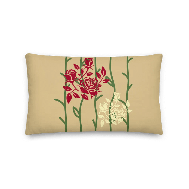 Bamboo Rose Garden Premium Pillow product image (2)
