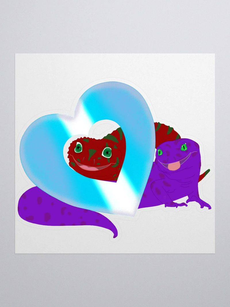 Gecko Love Sticker