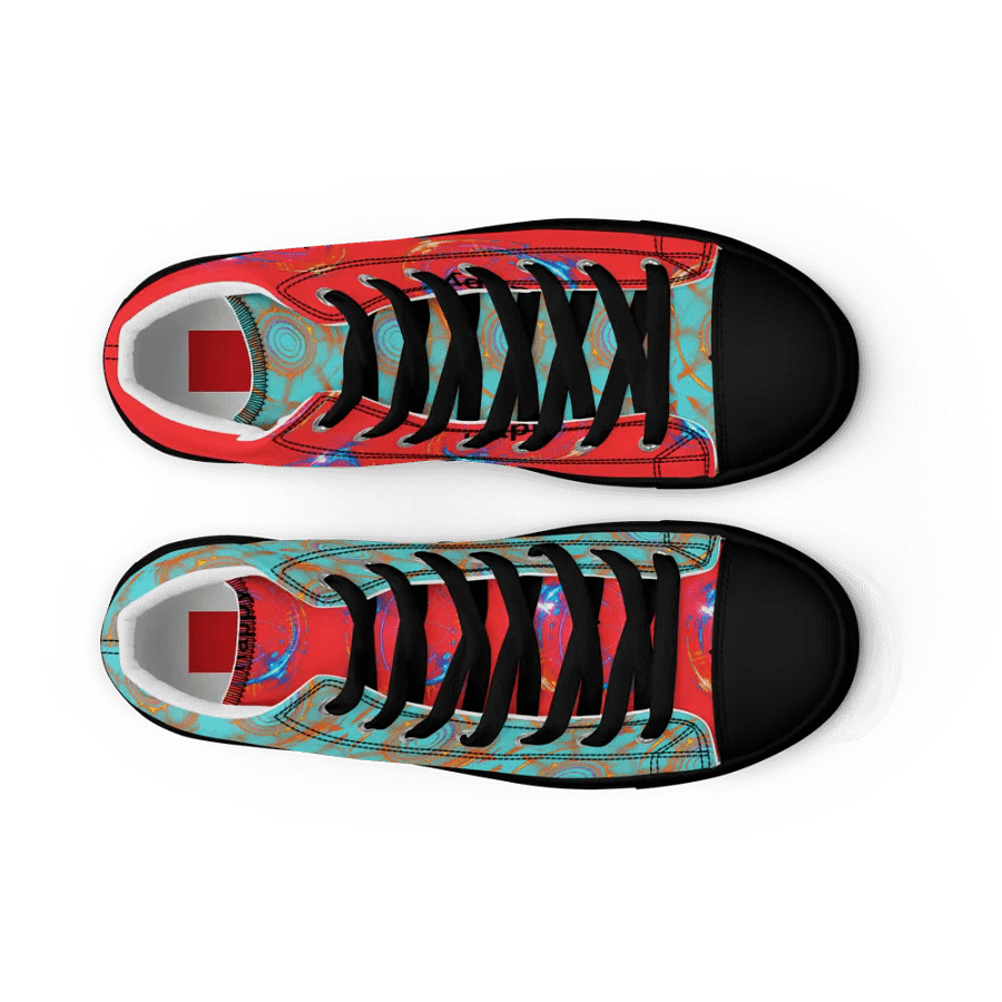 Dynamic Happy Circles Men's High Tops product image (9)