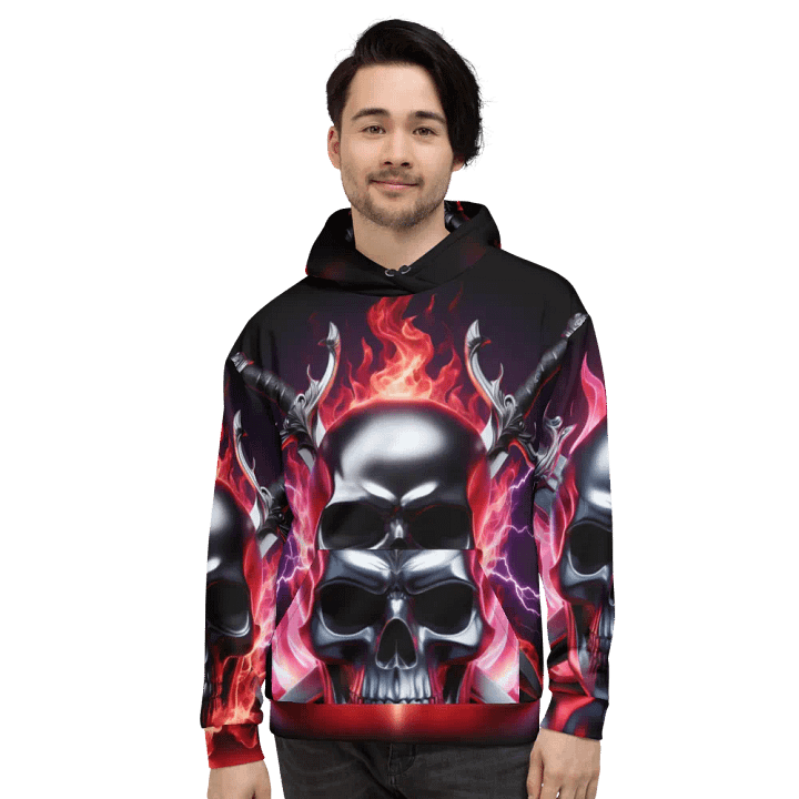 Reaper's Embrace - Unisex Skull Hoodie #22 product image (2)