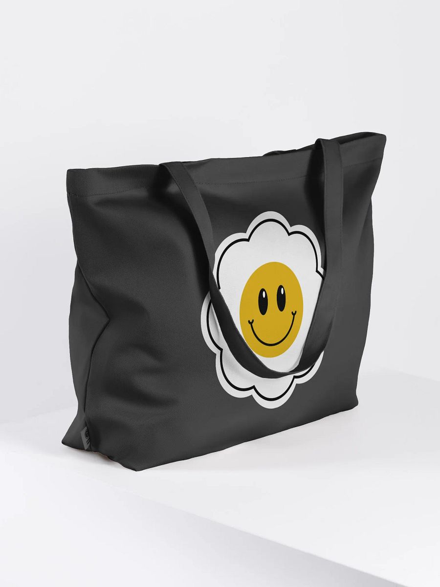 Cheerful Smiley Eco Tote White product image (2)