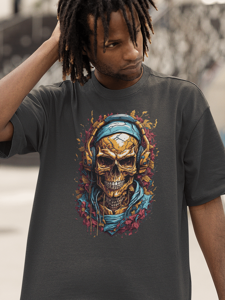 Skull Beats Oversized T-Shirt product image (8)