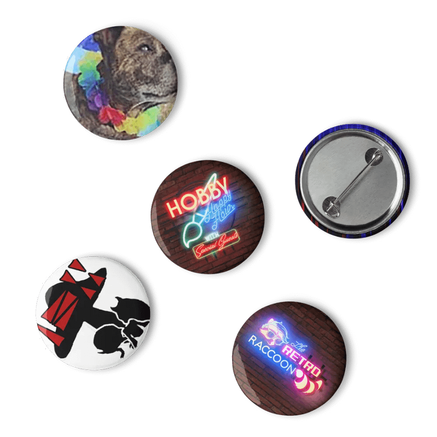 Retro Raccoon Button Bundle (VIP Edition) product image (4)