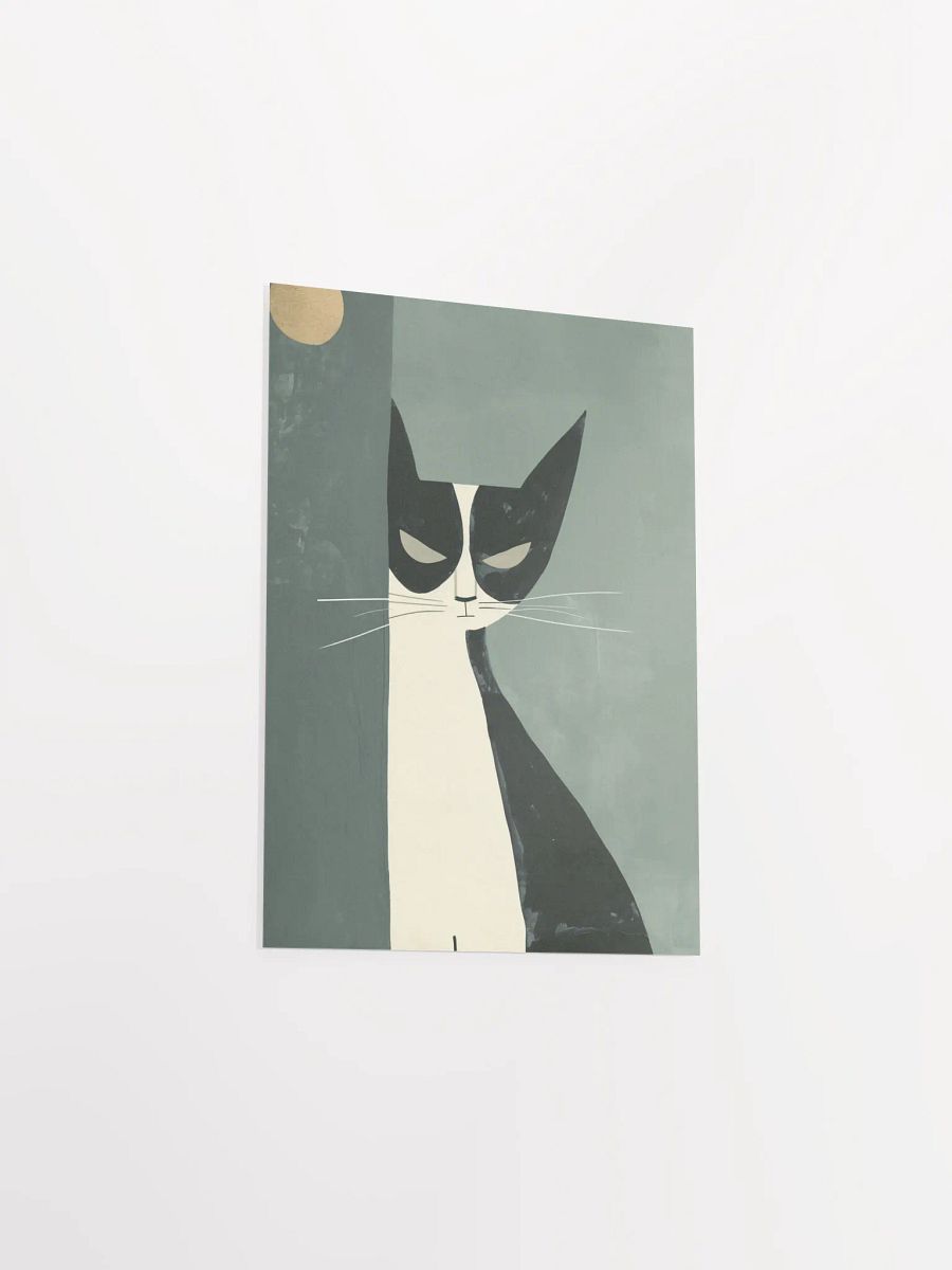 Masked Feline Abstract Art Poster product image (5)