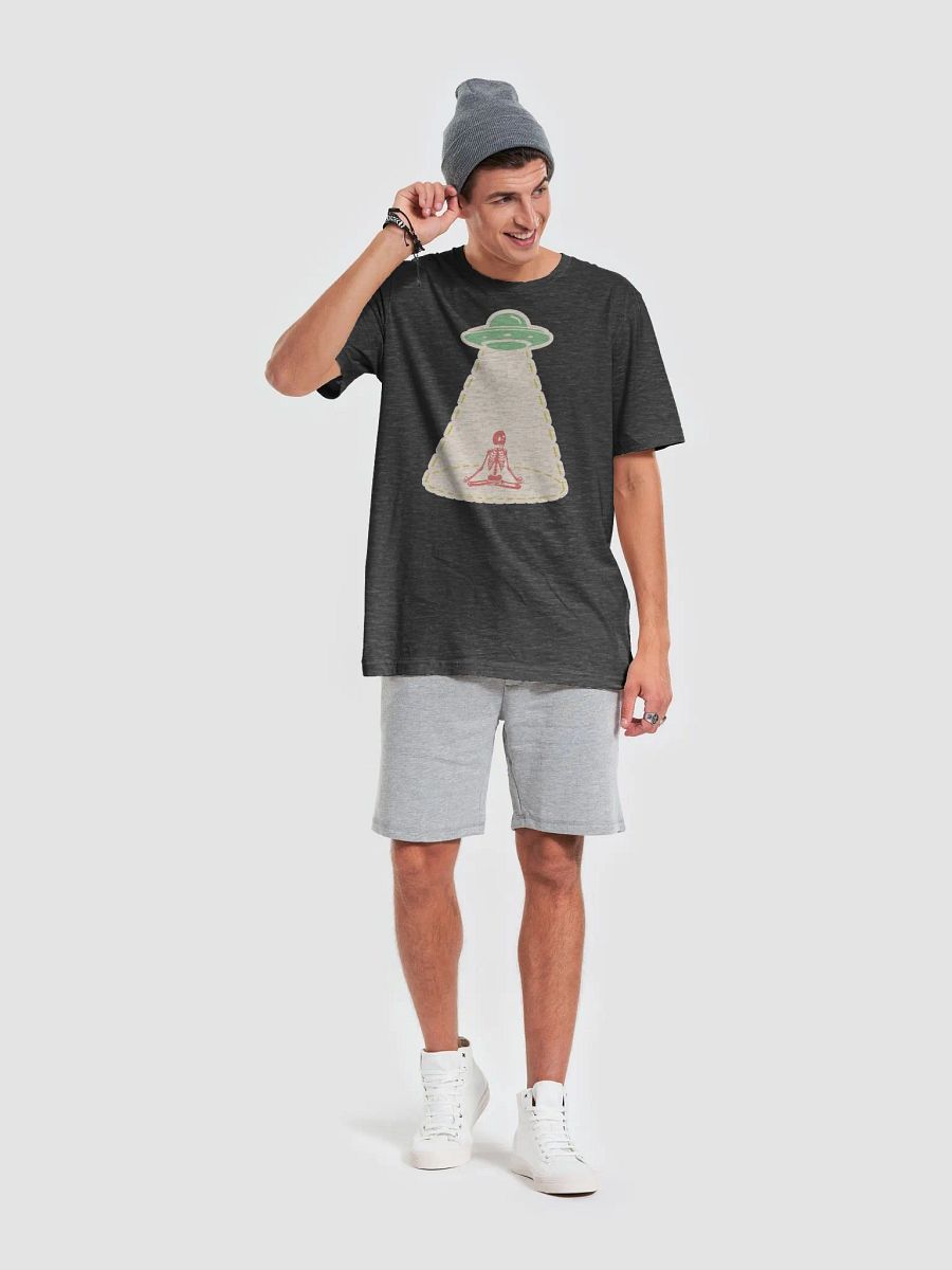Meditative UFO Skeleton T-shirt product image (36)