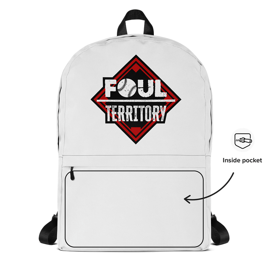 Foul Territory White Backpack product image (2)