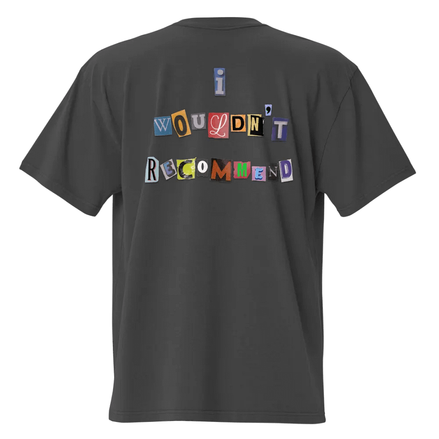 Wouldn't Recommend Oversized T-Shirt product image (5)