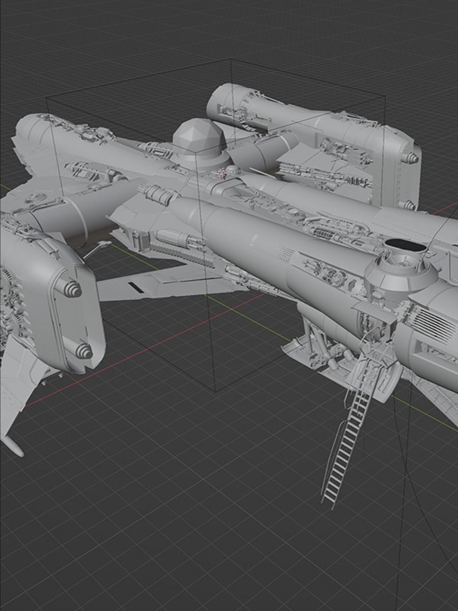 3D Model - Spaceship - Bounty Hunter Ship (Freelance License) product image (10)