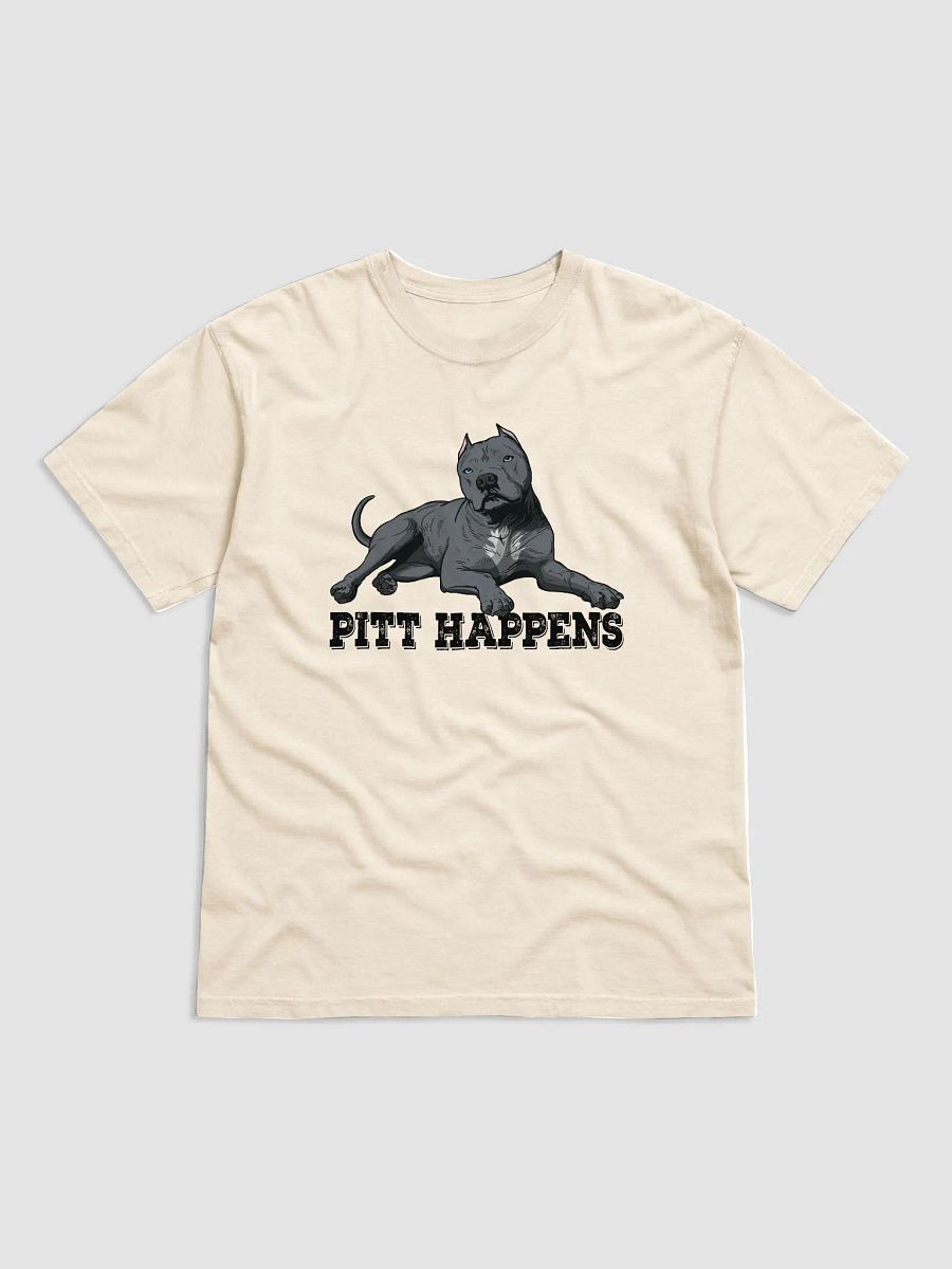 Pitt Happens T-Shirt of a Pitbull Terrier (Cropped Ears - Blue) | Funny T-Shirt for Pitbull, Bully, and Staffordshire Terrier Paw-rents product image (19)