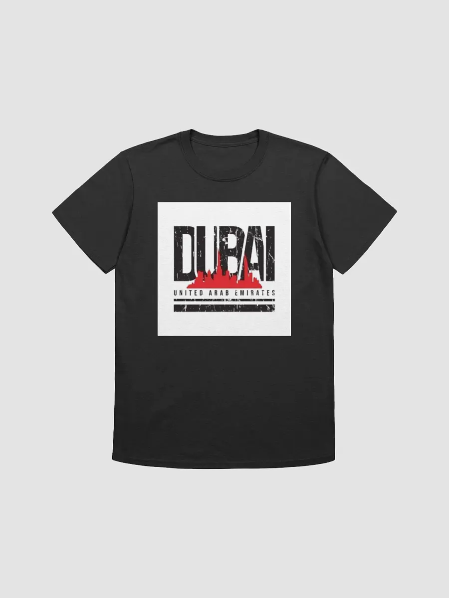 Man T-Shirt Dubai Red Black Unisex Softstyle T-Shirt product image (1)