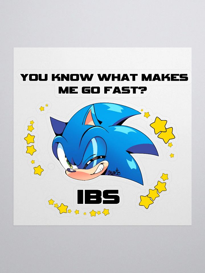 You Know What Makes Me Go Fast? IBS Sticker! product image (1)