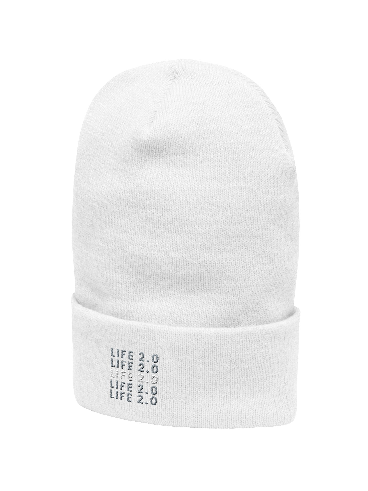 Life 2.0 Beanie In White product image (2)