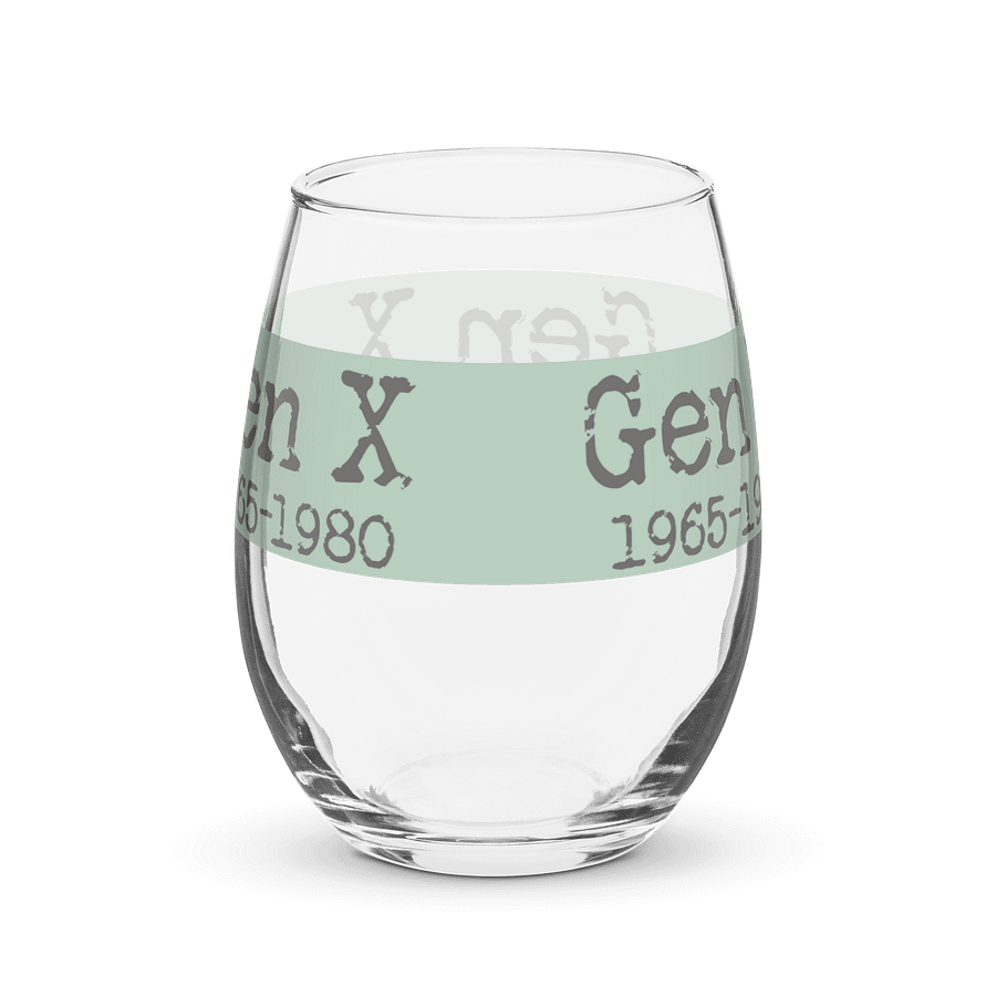 Gen X 1965-1980 Stemless Wine Glass product image (2)