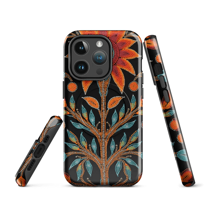 Floral Dot Faux-beaded iPhone® MagSafe® Case product image (2)