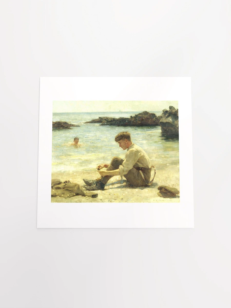 T.E. Lawrence As A Cadet At Newporth Beach by Henry Scott Tuke (c. 1921) - Print product image (4)