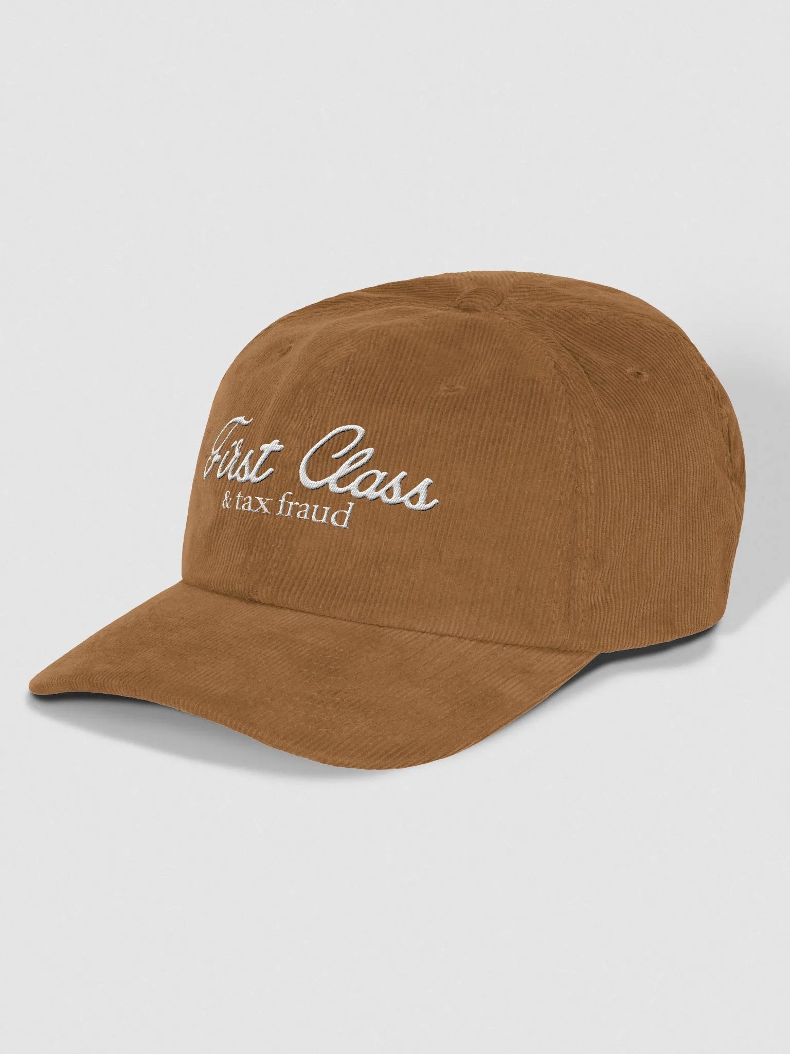 First Class & Tax Fraud Corduroy Cap product image (6)