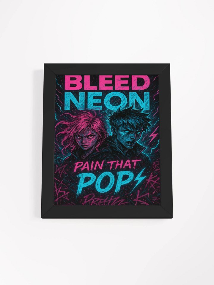 Bleed Neon Framed Poster product image (7)