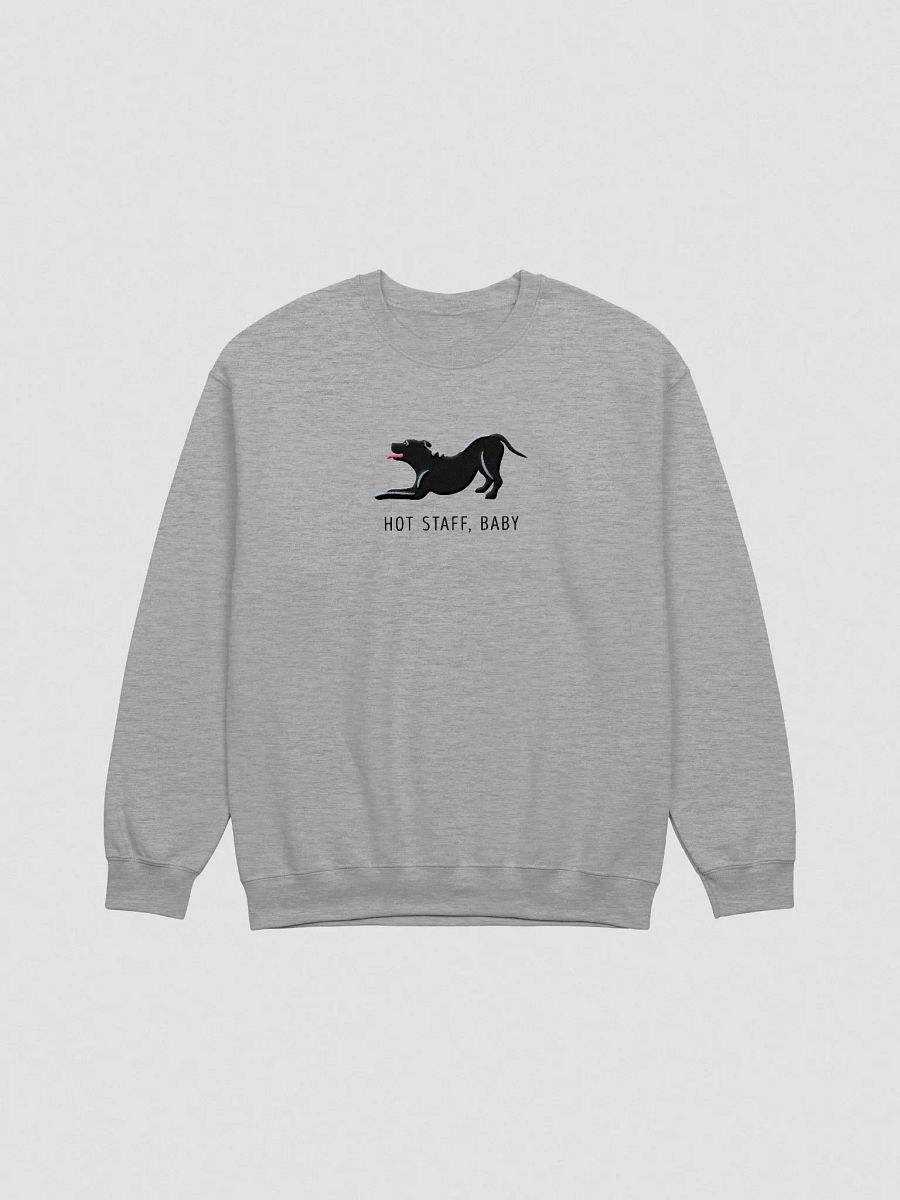 Hot Staff, Baby Sweatshirt (Embroidered) of a Staffordshire Terrier(Black) product image (4)