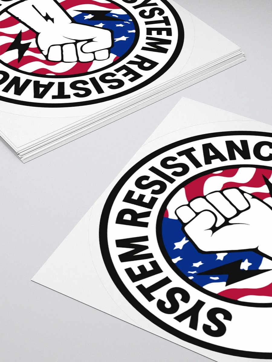 System Resistance League Emblem Kiss-Cut Vinyl Stickers product image (10)
