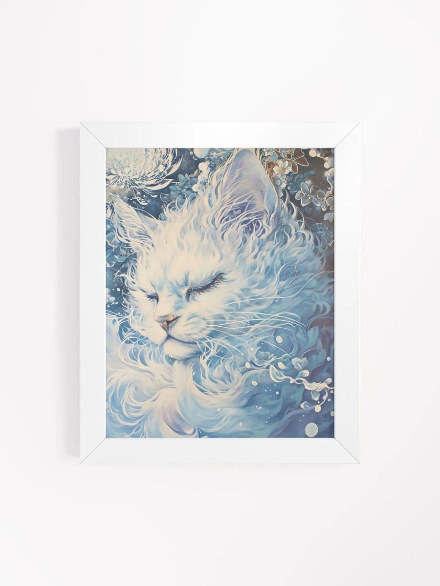 Ethereal Feline Dream Framed Poster product image (4)