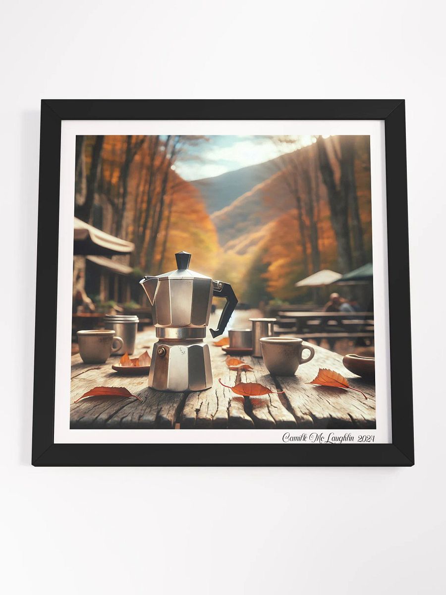 Autumn Brewscape Framed Poster | Moka Pot product image (4)