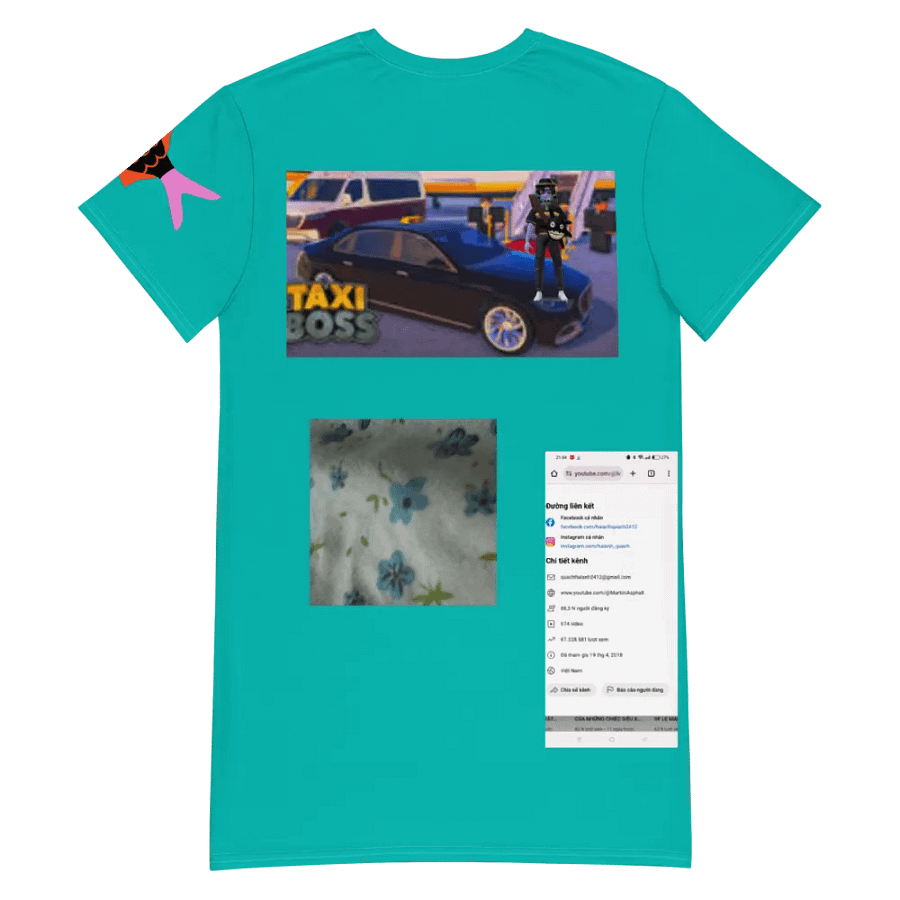 Váy thun in toàn thân/Full body printed T-shirt dress product image (6)