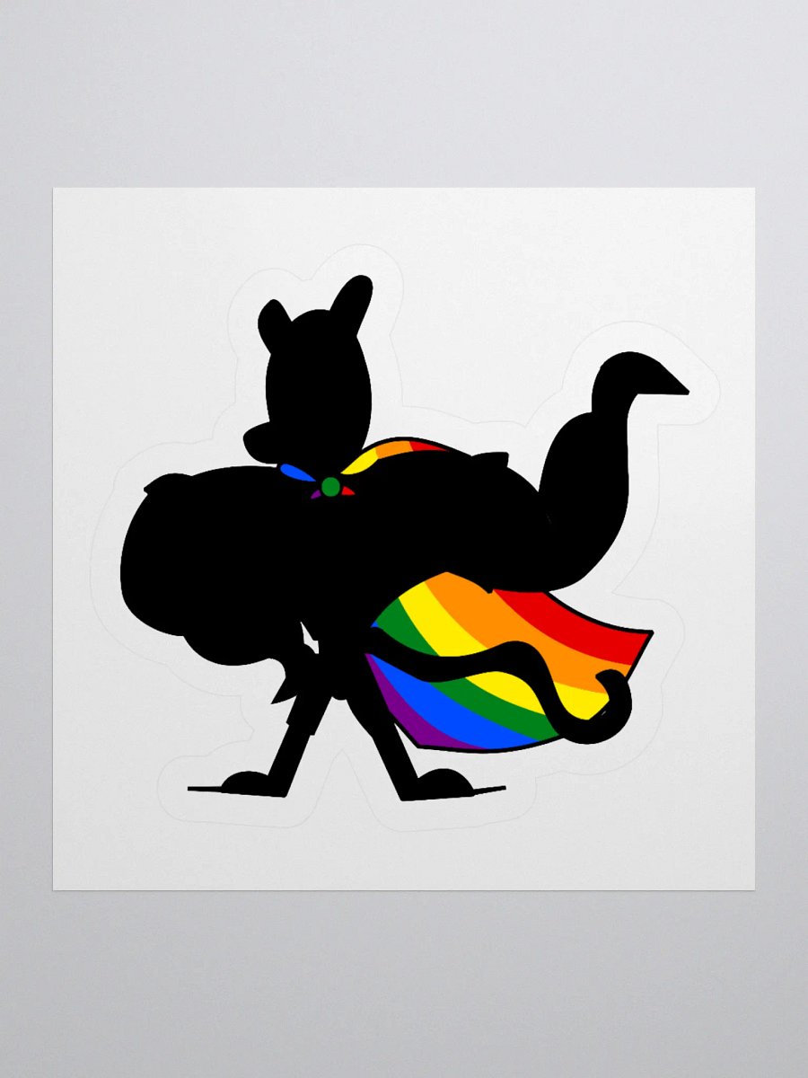 Superhomo! Vermili Gay Silhouette Variant Sticker! product image (1)