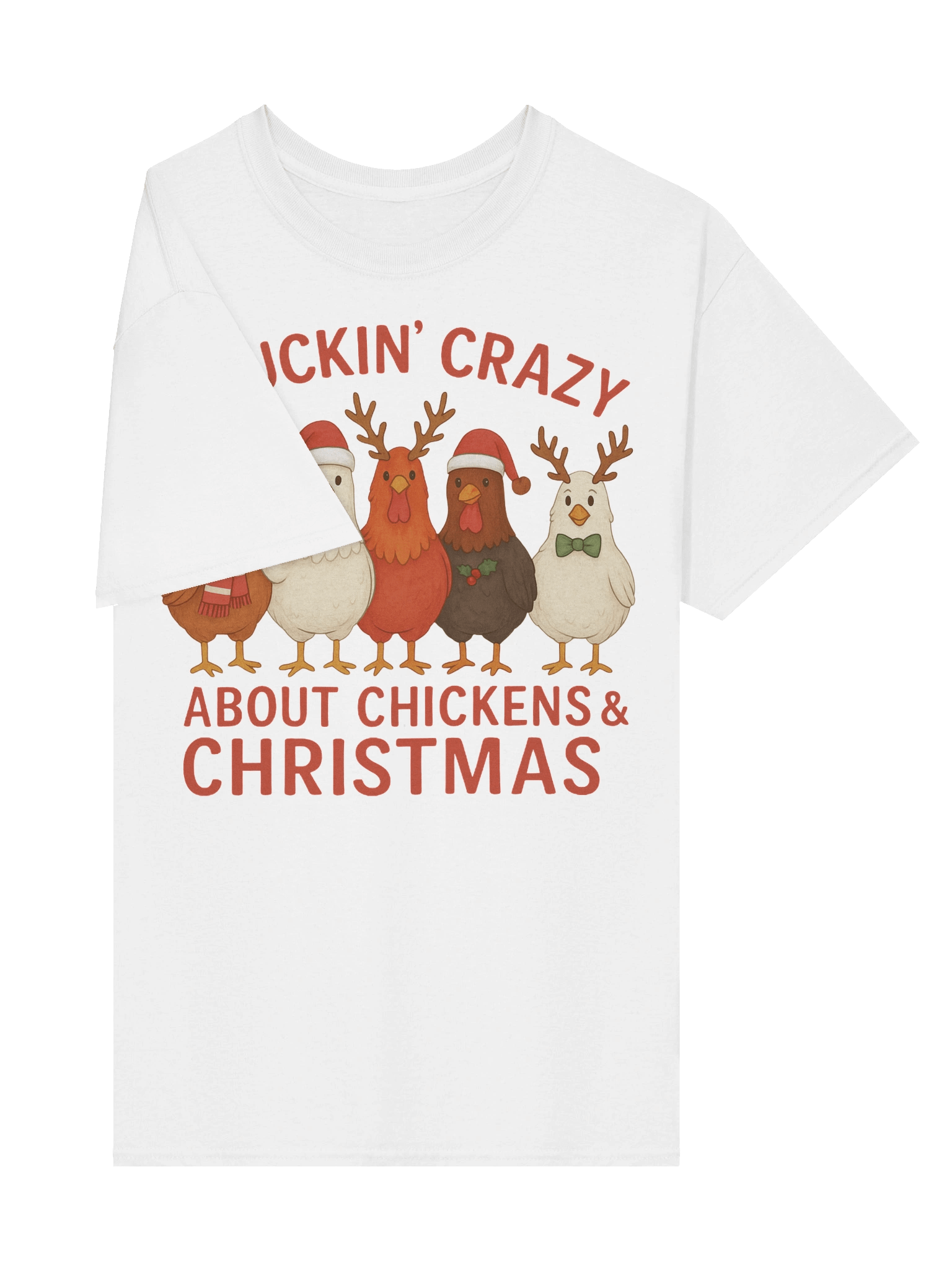Cluckin' Christmas Chickens T-Shirt product image (4)