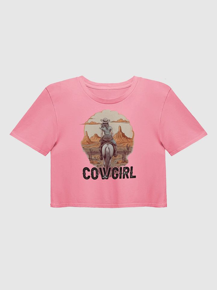 Desert Cowgirl Bubblegum Pink Crop Top product image (1)