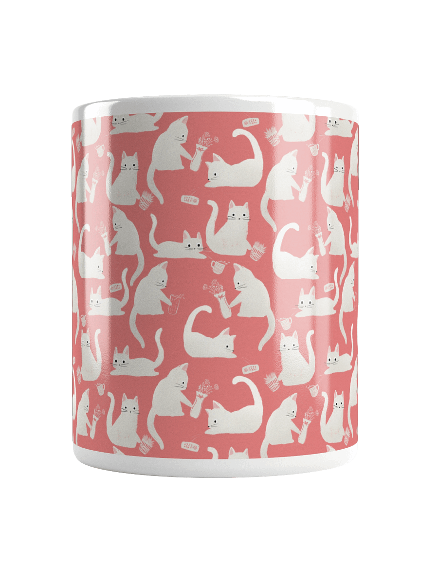 Bad Cats Knocking Stuff Over Mug, Pink product image (14)